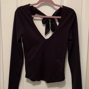 Free people black back showing with tie